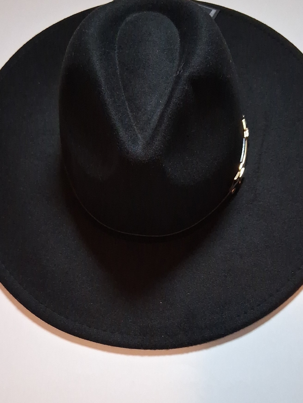 Eighty Eight Black Wide-Brim Wool Felt Fedora